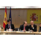 Del Olmo, junto a otros miembros del Consejo de Política Financiera celebrado ayer.