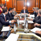 Reunión del Consejo de Cuentas con la comisión de Hacienda de las Cortes, en foto de archivo.