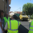 Gema Cabezas visitó las obras de asfaltado.
