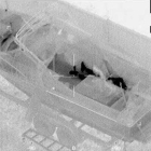 Imagen térmica de Dzhokhar escondido en la barca.