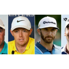 Jordan Spieth, Rory McIlroy, Dustin Johnson y Jason Day.