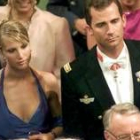 Eva Sannum y el Príncipe en la boda de Haakon con Mette-Marit