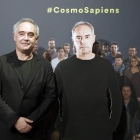 El cocinero Ferran Adrià, durante la presentación de la exposición ‘Sapiens, comprender para crear’. ANDREU DALMAU