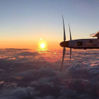 El Solar Impulse, este 29 de junio, después de despegar en Nagoya (Japón).