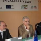 José Valín, Ciriaco Vázquez y Juan Antonio Rodríguez, en la jornada de UCCL sobre remolacha