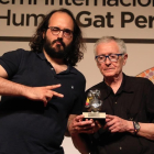 El directo de El Jueves, Guillermo Martínez-Vela (izquierda), y el dibujante Fer, en una imagen de archivo
