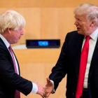 Boris Johnson y Donald Trump, en el 2017, en Nueva York.