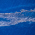 Restos del hundimiento del 'Oleg', en mar abierto frente a Canarias.