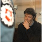 Bertrand Cantat, en el Tribunal de Vilnius de Lituania tras su detención en 2004
