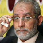 Mohamed Badie, el líder espiritual de los Hermanos Musulmanes, en una rueda de prensa en El Cairo en el 2010.