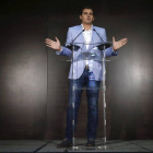 Rivera, ayer, en la presentación de su candidatura.