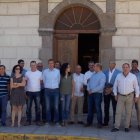 Foto de familia de los regidores que asistieron a la reunión de municipios mineros. PLANILLO
