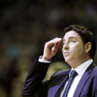 Xavi Pascual, en un partido de la Euroliga del Panathinaikos, en marzo pasado.