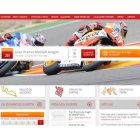 Imagen de la nueva página web de Motorland Aragón.