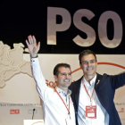 Luis Tudanca y Pedro Sánchez en un acto reciente en Valladolid.