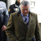 El extesorero del PP, Luis Bárcenas, a la salida de la Fiscalía Anticorrupción.