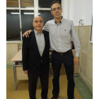 Chema Buceta, ex seleccionador, y Alejandro Vaquera (ULE).