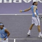 Nadal y Moyá tuvieron un debut afortunado en el cuadro de dobles