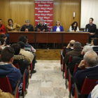 Un momento de una de las asambleas generales de socios del Atlético Astorga. JESÚS F. SALVADORES