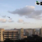 magen del helicóptero sobrevolando la sede del Tribunal Supremo, este martes en Caracas.