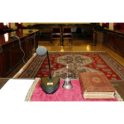 Sala de vistas de la Audiencia Provincial donde un jurado popular juzgará el crimen de Larralde. MARCIANO PÉREZ