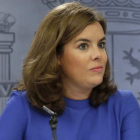 La vicepresidenta del Gobierno, Soraya Sáenz de Santamaría.