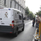 Furgón en el que Bárcenas es traladado a la cárcel.