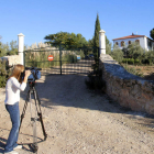 Vista del exterior del cortijo en el que fueron hallados los cuerpos en Baena.