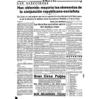 Página del Diario en el que da cuenta de los resultados electorales de 1931