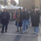 El alcalde recorrió con los responsables de NNGG la ciudad. DL