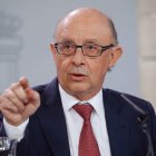 Montoro durante la rueda de prensa posterior a la reunión del Consejo de Ministros. ÁNGEL DÍAZ