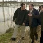 Matas, Ministro de Medio Ambiente, a la derecha, acompañado por el presidente de La Rioja