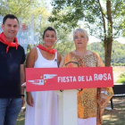 Javier Alfonso Cendón, Ana Sánchez y Cecilia Rodríguez, ayer en La Cepeda DL