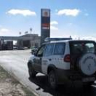 Un coche-patrulla del puesto de La Bañeza, durante un servicio en Riego de la Vega