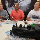 El alfarero Miguel Ángel González, el edil Sergio García y Alberto del Barrio presentaron la fiesta.