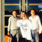Llamazares, Miriam Peruzzi y Riccardo Pecchi, en el Reino de León.