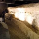 Aspecto de la galería conservada en la cripta de la calle Cascalerías