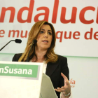 La secretaria general del PSOE andaluz y presidenta de la Junta de Andalucía, Susana Díaz.