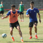 La Deportiva continúa trabajando en el Francisco Sobrín de Camponaraya. L. DE LA MATA