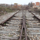 Tramo de vía de la Ruta de la Plata en La Bañeza. RAMIRO