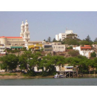 Vista actual de parte de la ciudad de Carmen de Patagones y del Río Negro.