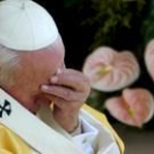 El Papa, ayer en la Plaza de San Pedro