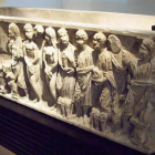 Imagen del sarcófago de San Justo de la Vega, del año 300, una de las piezas de referencia del Museo Arqueológico Nacional.