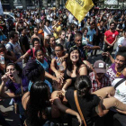 Desolación en Río de Janeiro tras el incendio del Museo Nacional. Centenares de personas han salido a la calle para protestar por los hechos.