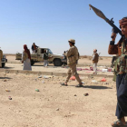 Combatientes rebeldes en la norteña provincia de al-Jouf.