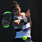 Sara Sorribes, durante su partido.