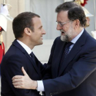 Macron junto a Rajoy