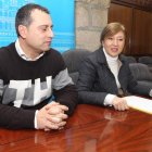 Reiner Cortés y Teresa Magaz, en la comparecencia de ayer.