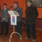 Juan Díez, Fulgencio Bandera y José Estalote, en el acto de inauguración en Pedrún