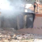 Estado en el que quedó la fábrica de productos pirotécnicos situada en Vallecas, tras la explosión